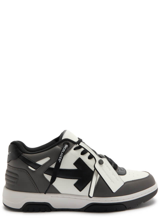 OFF-WHITE Out Of Office panelled leather sneakers