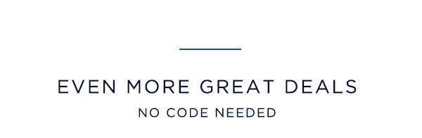 even more great deals / no code needed