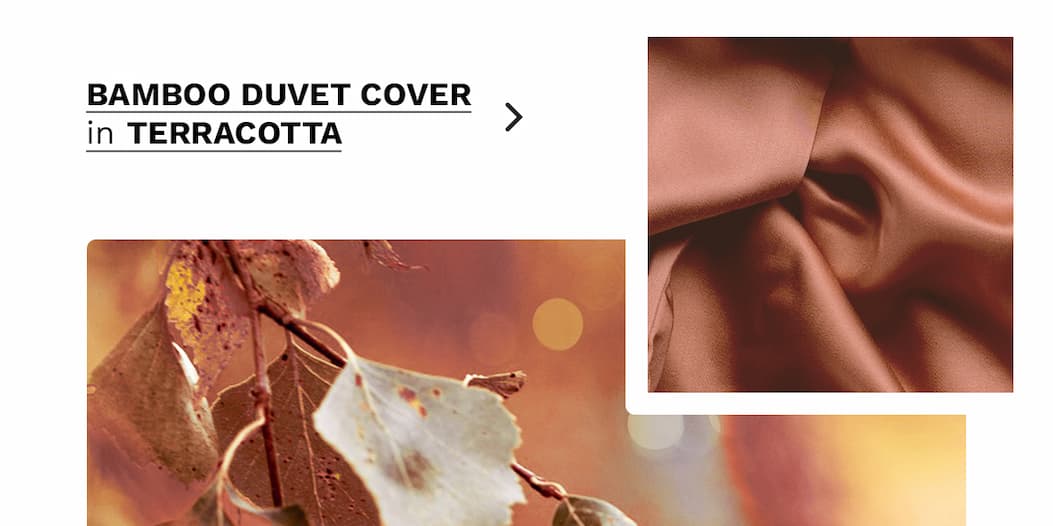 Shop Terracotta Bamboo Duvet Cover