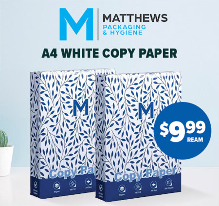 Matthews Packaging A4 White Copy Paper