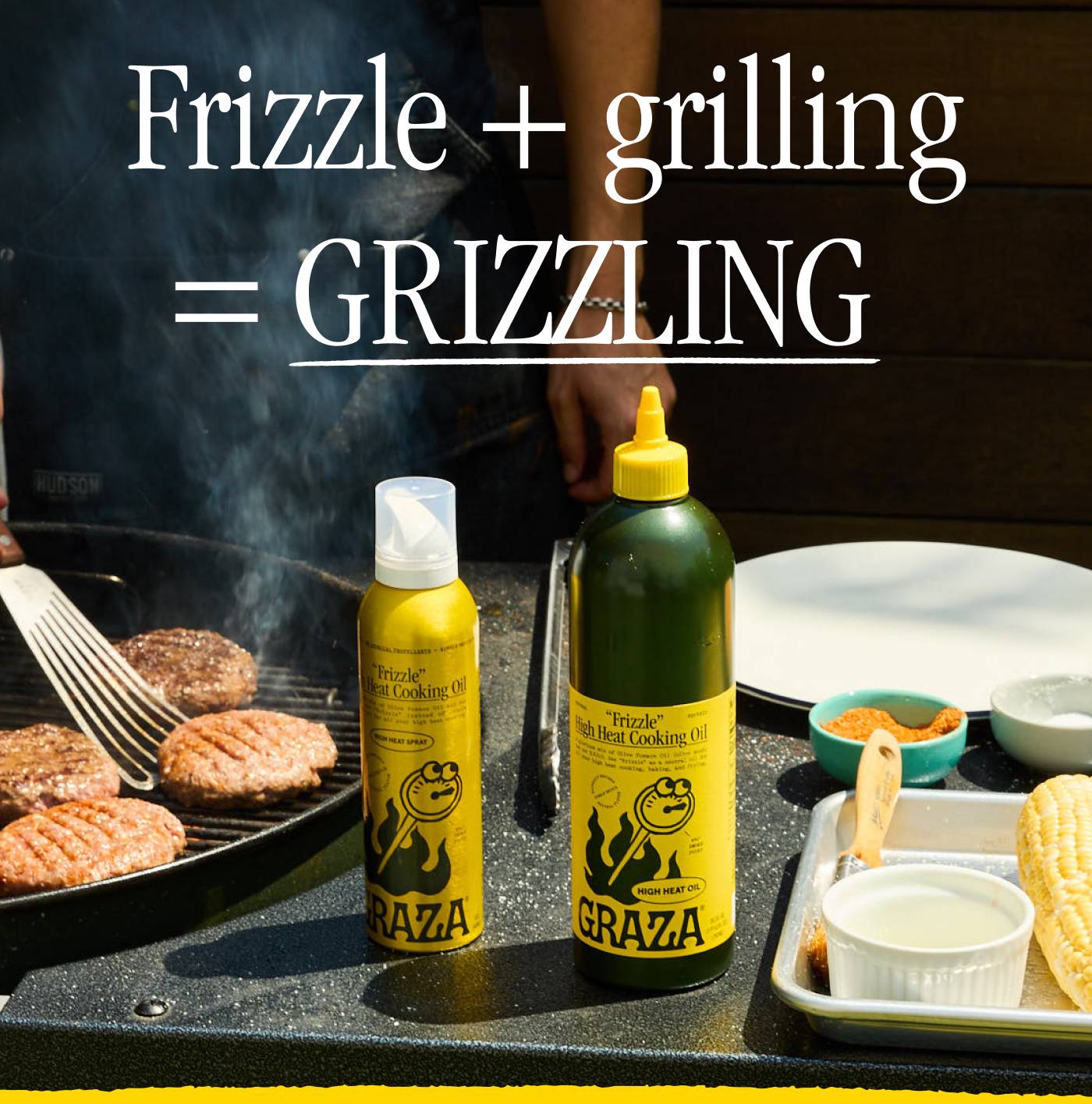 Frizzle + grilling = GRIZZLING