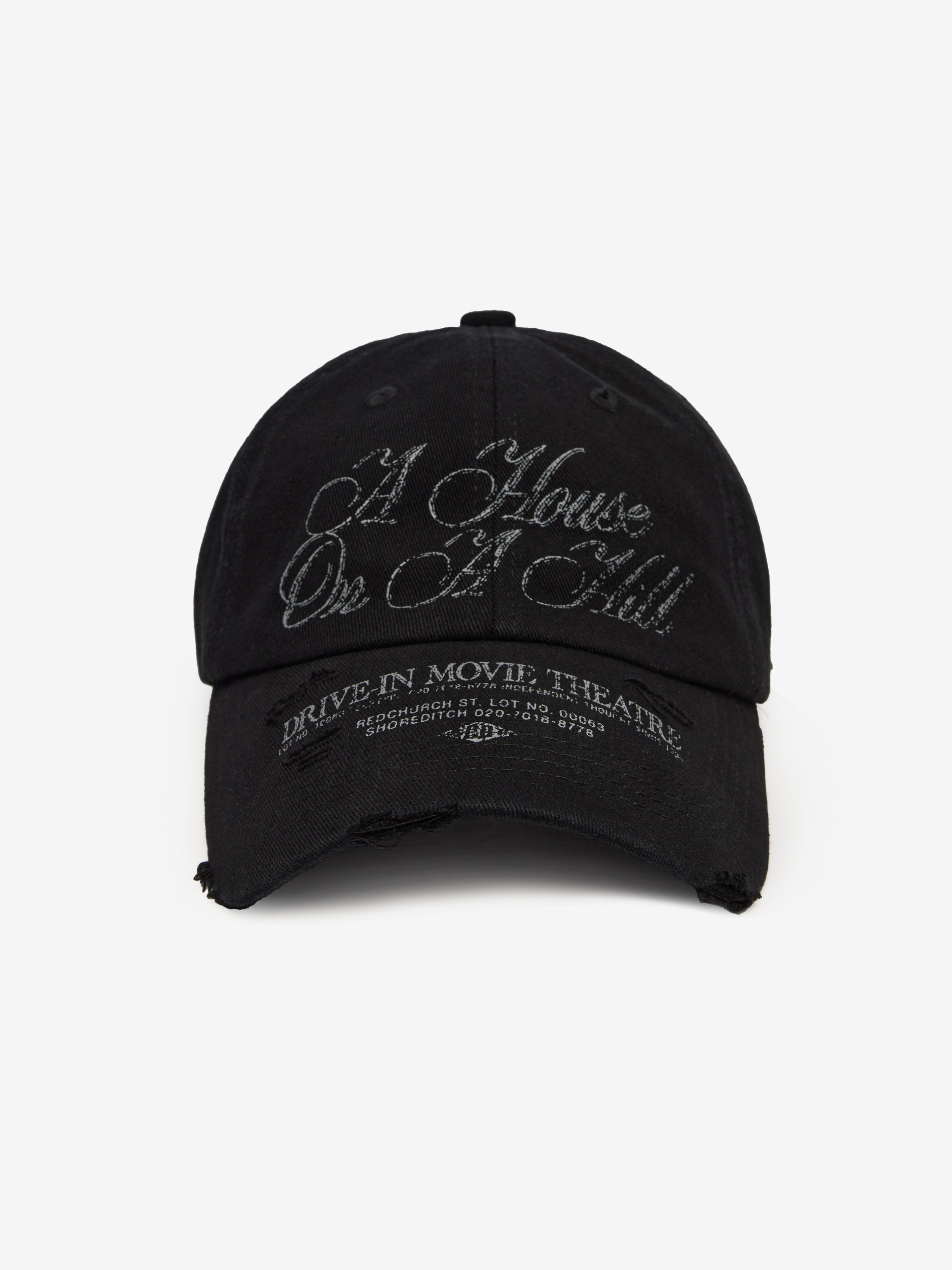 Image of Theatre Distressed Dad Cap - Black