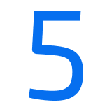 Icon of the number five