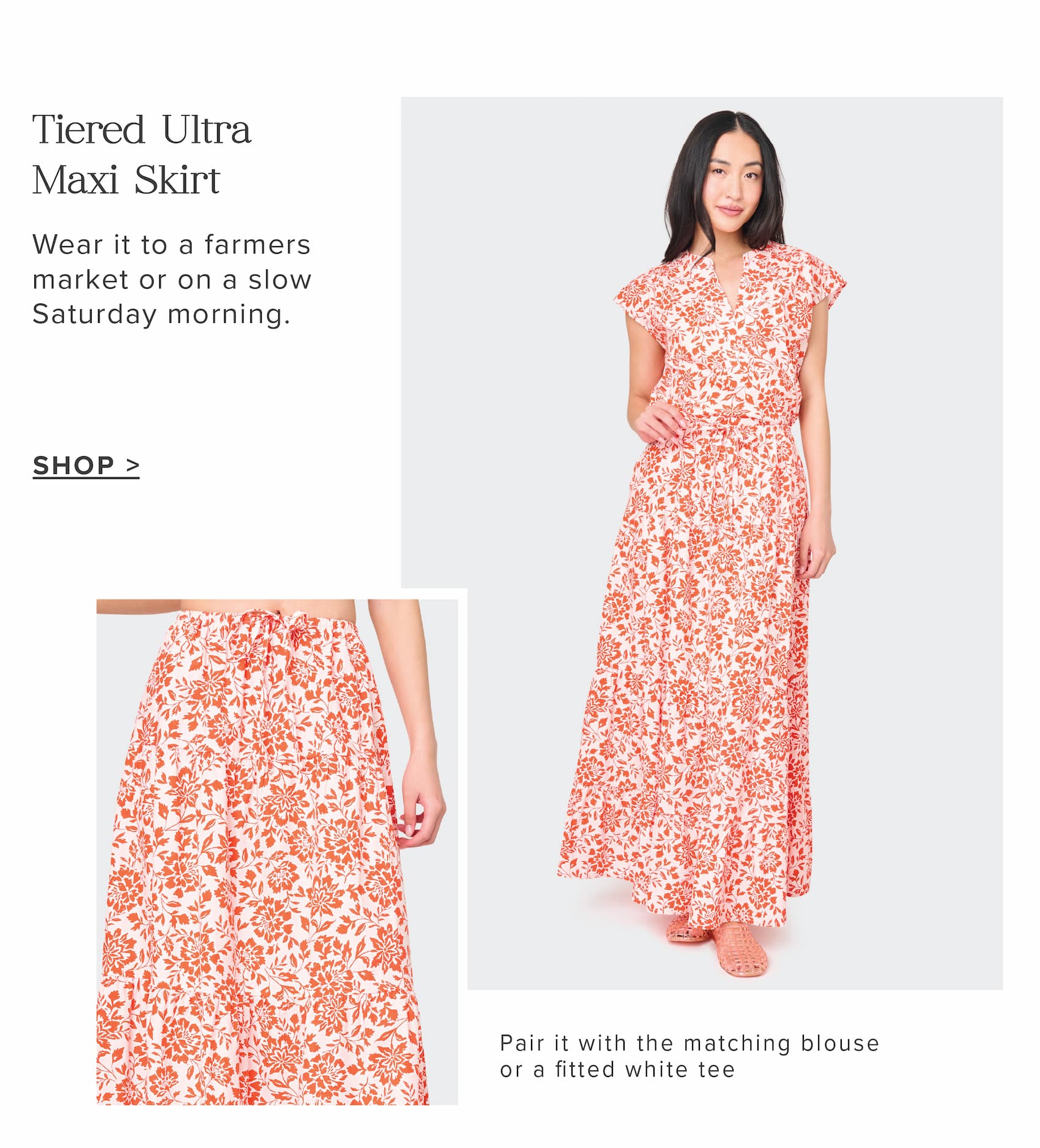 Tiered Ultra Maxi Skirt