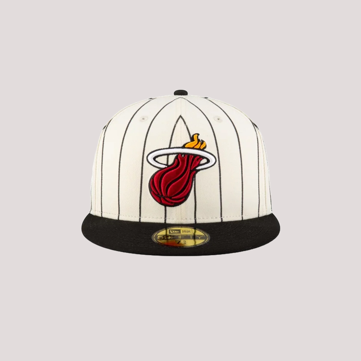 Court Culture Miami HEAT Cream n' Stripes Fitted Hat