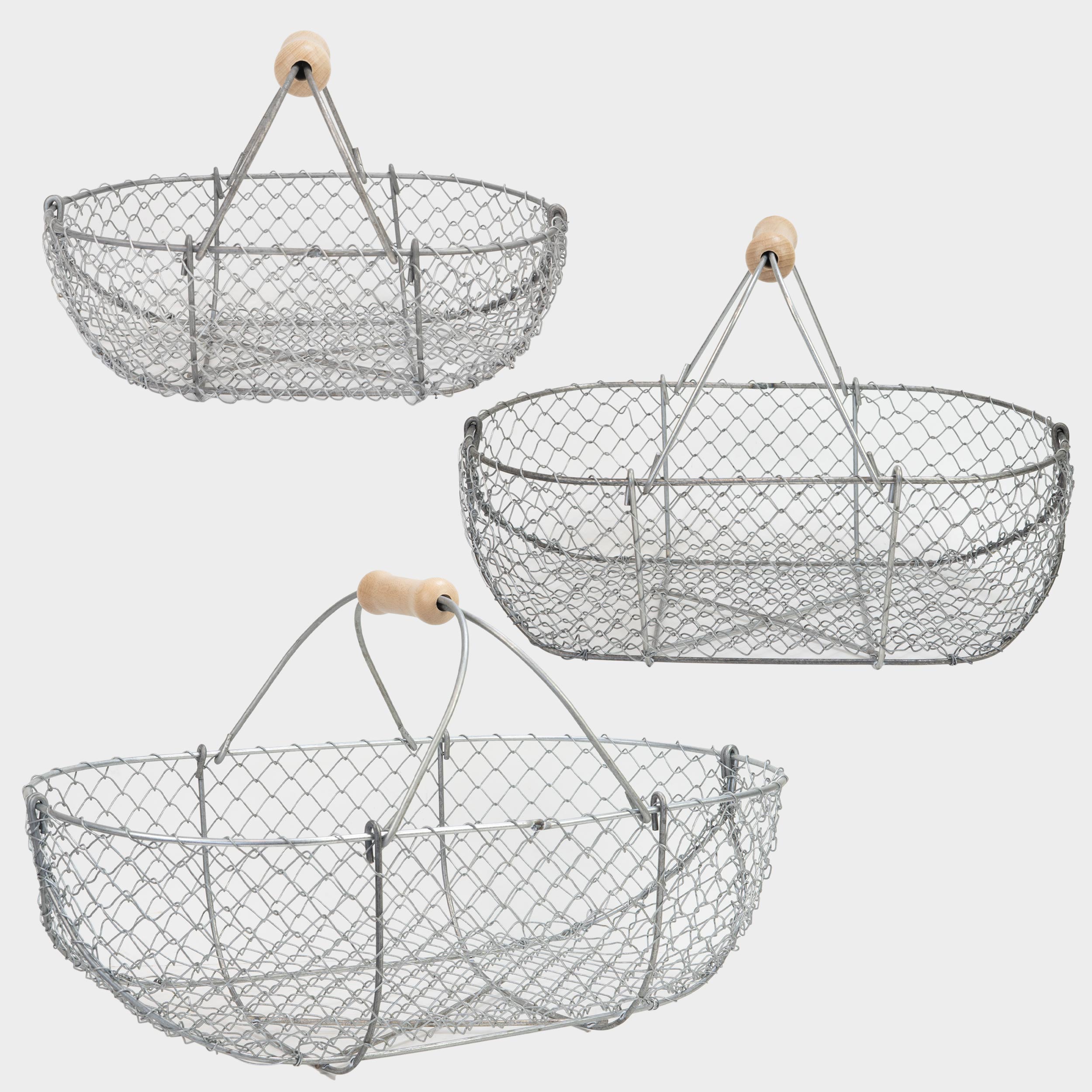Image of Traditional French Galvanized Harvest Basket