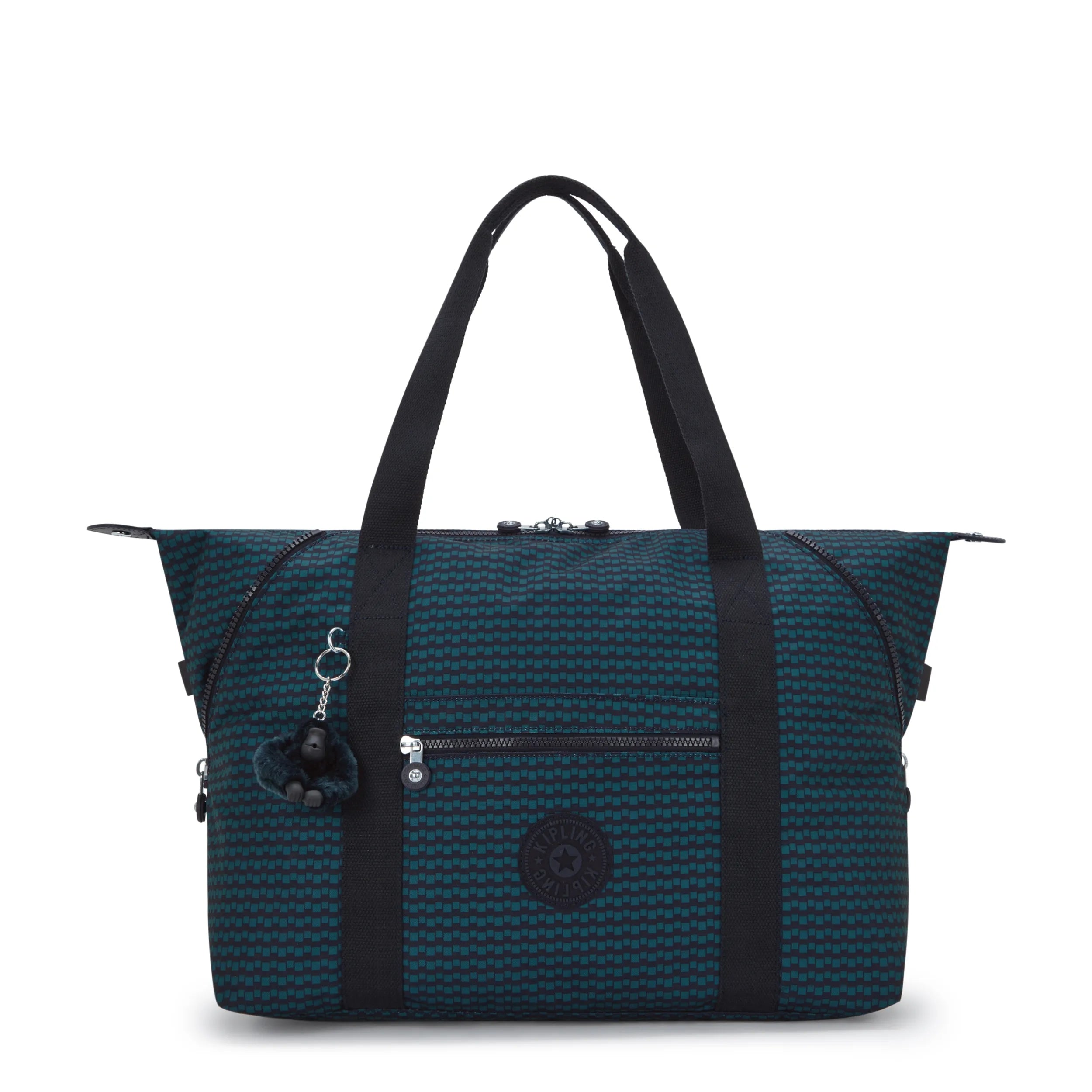 Art Medium Printed Tote Bag-Dark Lobby Tile