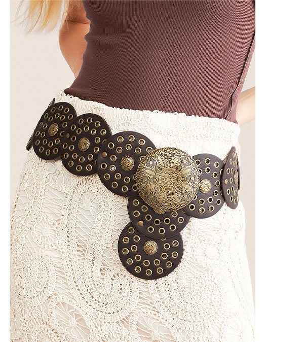 Grommet Circle Belt