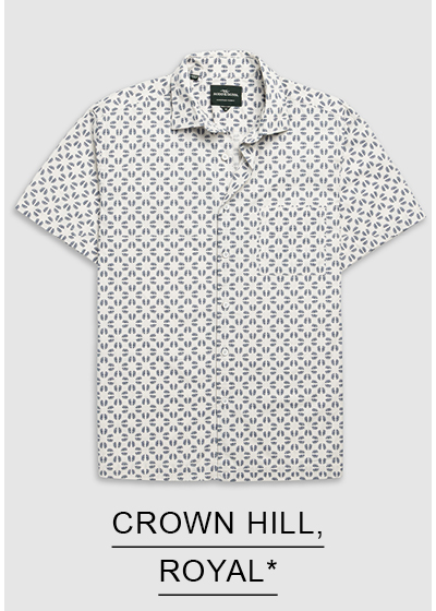 Shop Crown Hill Shirt, Royal online and instore at Rodd & Gunn