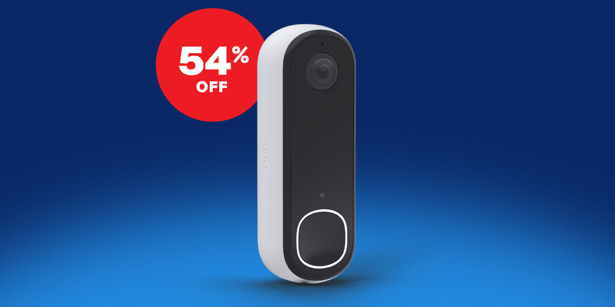 54% off. Video Doorbell 2K.