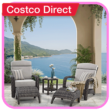 Grand Leisure Nogales 5-Piece Outdoor Patio Seating Set