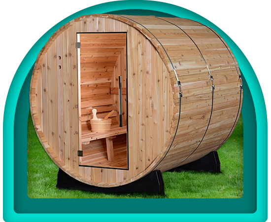 Almost Heaven Saunas Morgan 4-Person Outdoor Barrel Sauna
