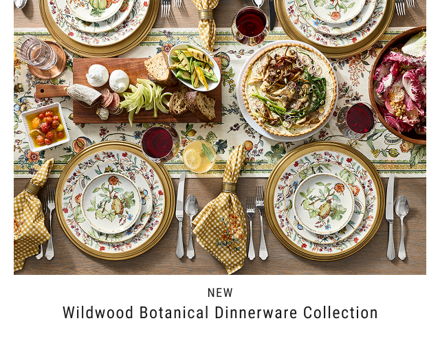 new - Wildwood Botanical Dinnerware Collection