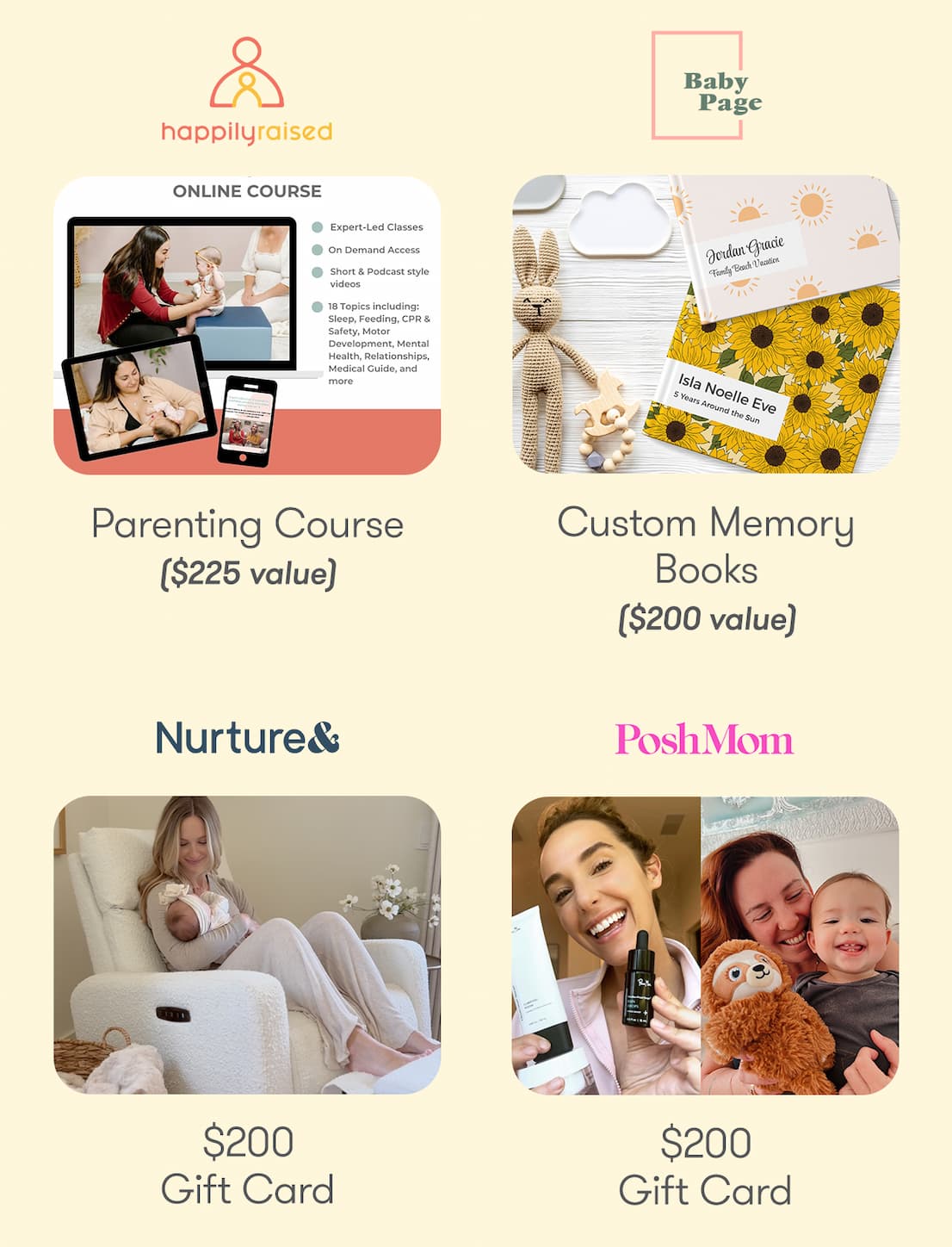 happily raised | Baby Page | Nurture& | PoshMom