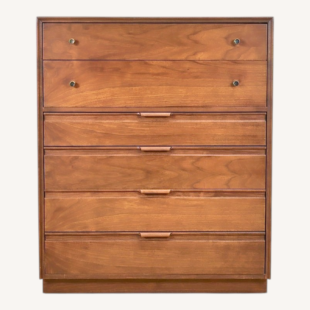 Image of Vintage.Antique Dark Brown Wood Dresser