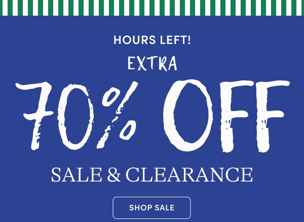 extra 70% off sale & clearance