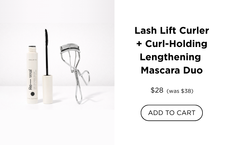 Lash Lift Curler & Curl-Holding Lengthening Mascara Duo - Only $28