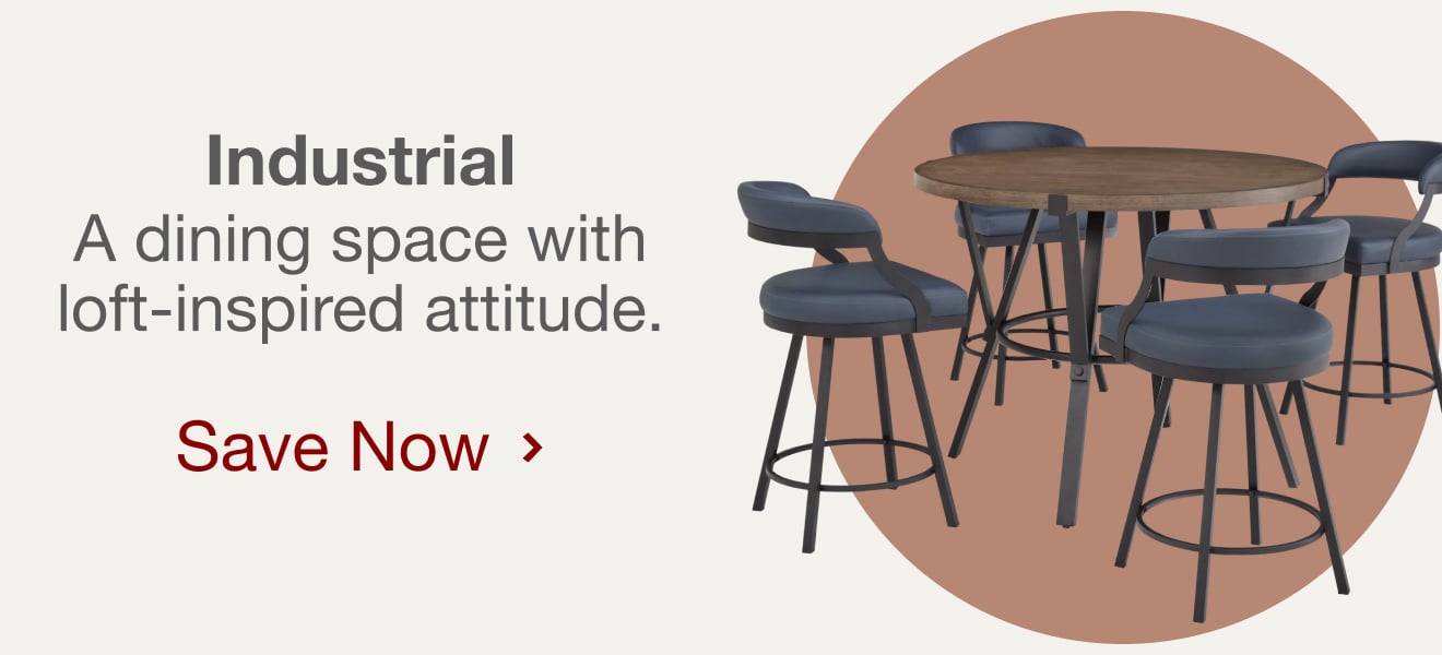 Save on Industrial Dining Furniture