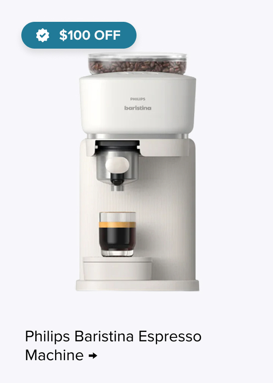 Philips Baristina Espresso Machine, sp $349.99, $100 Off