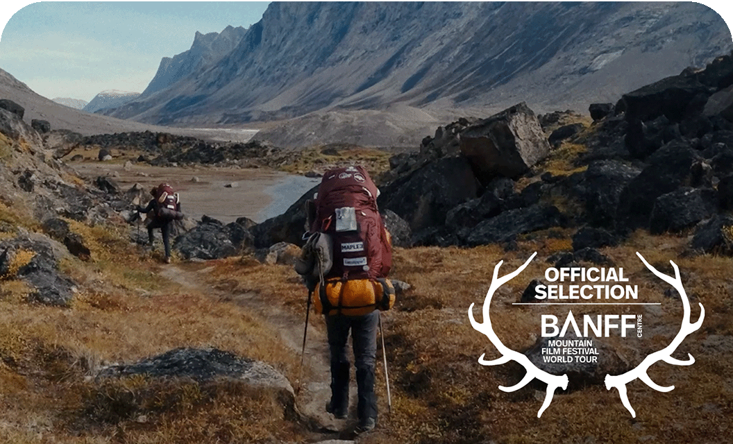 A person trekking through the wilds of the Yukon.