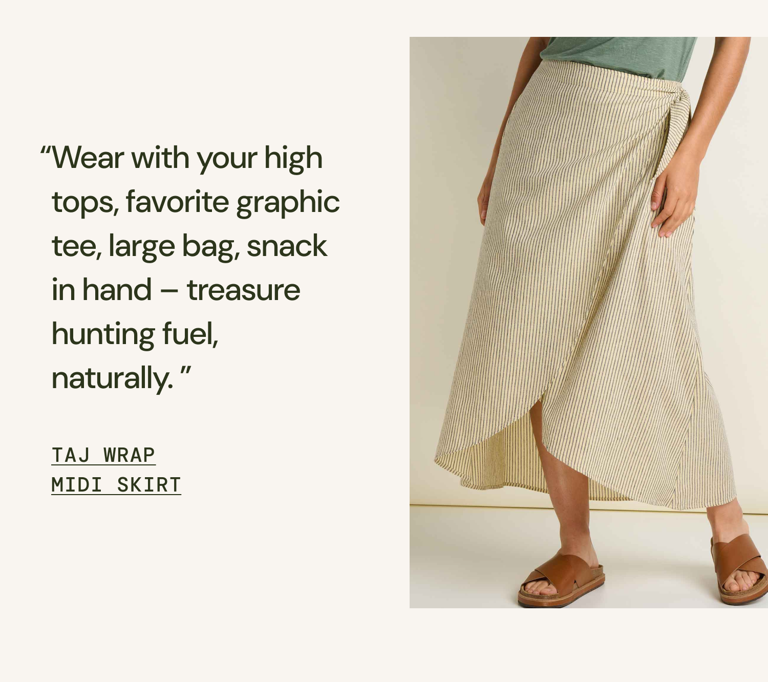 Taj Wrap Midi Skirt