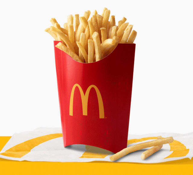 Get your Free Large Fries with $1 minimum purchase in the McDonald's app and start earning more free food with every eligible order.