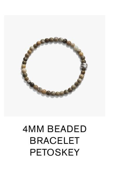 4mm Beaded Bracelet Petoskey