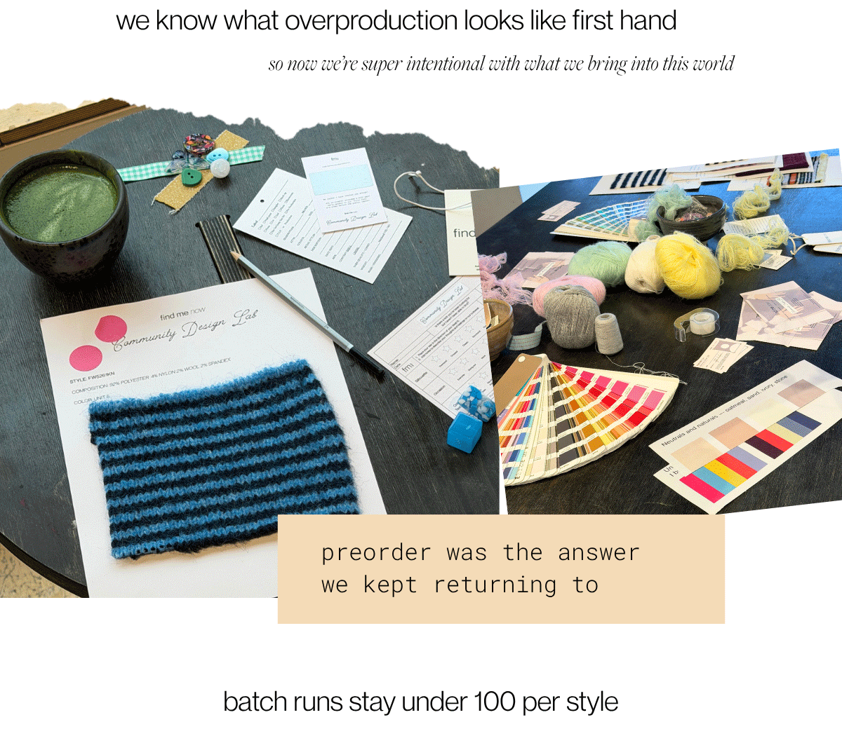 we know what overproduction looks like first hand