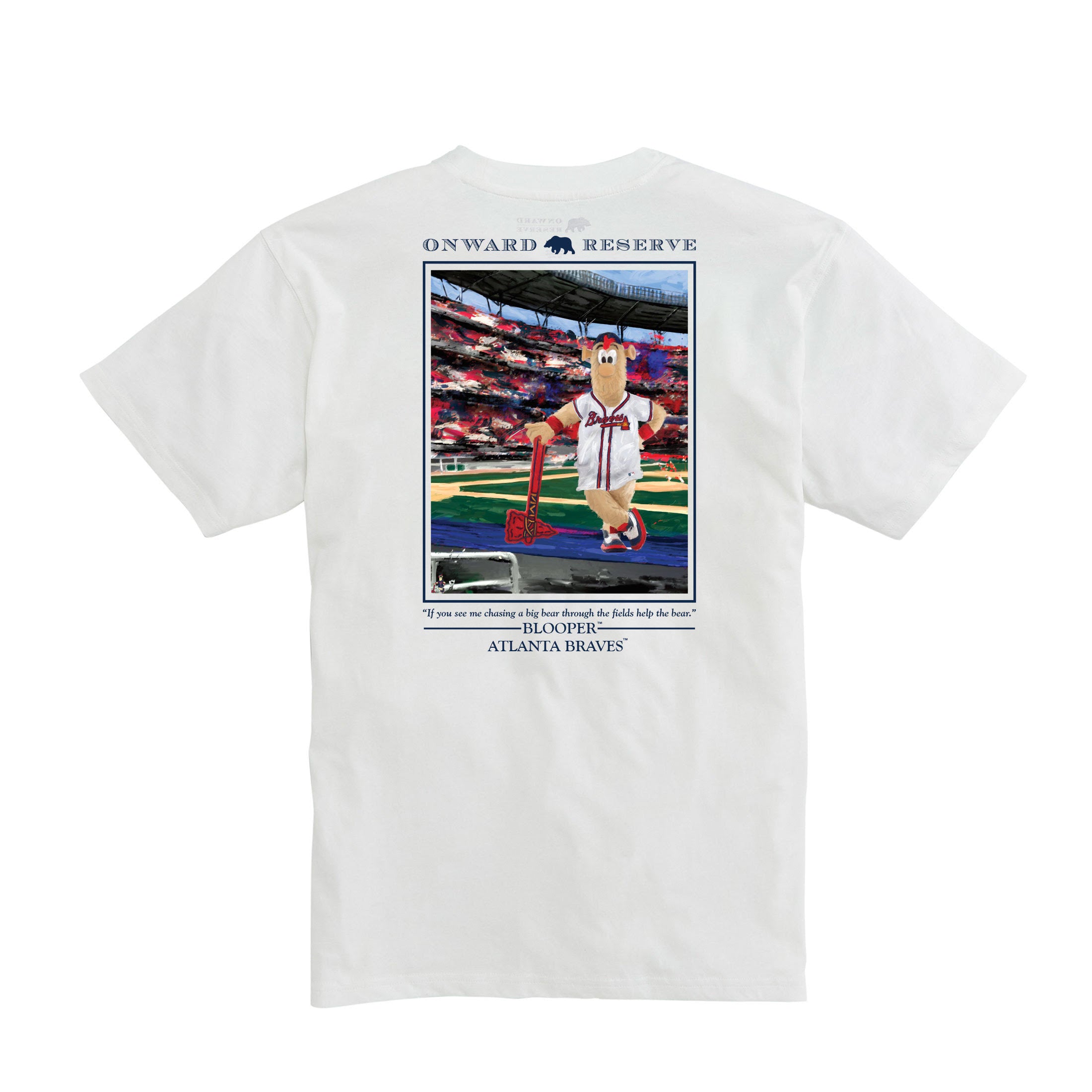 Image of Atlanta Braves Blooper Tee - White