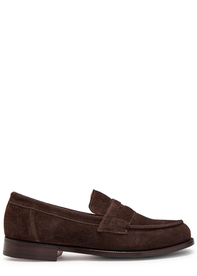 GRENSON Epsom suede loafers