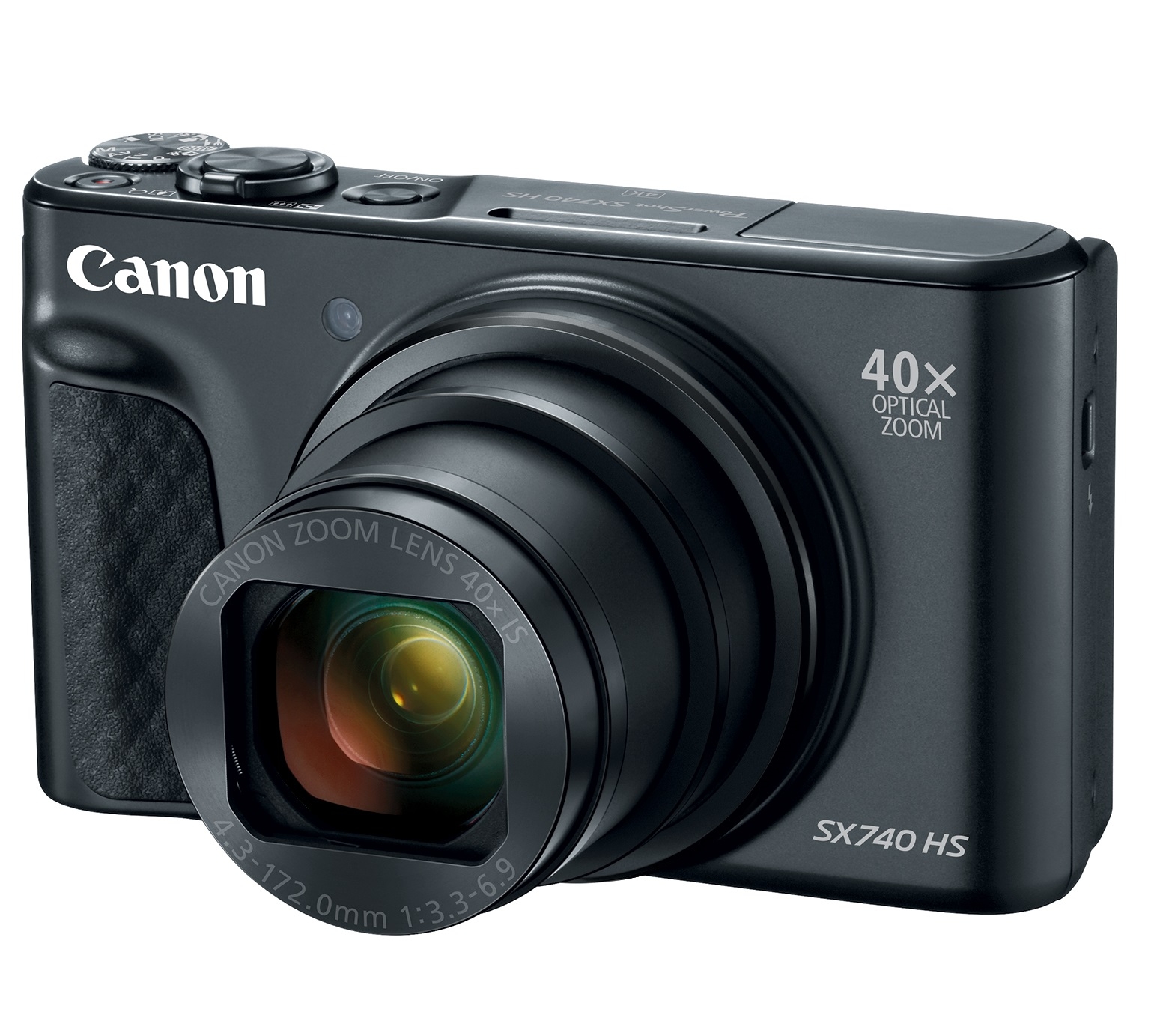 Canon - Powershot SX740 HS Point and Shoot Camera (Black)