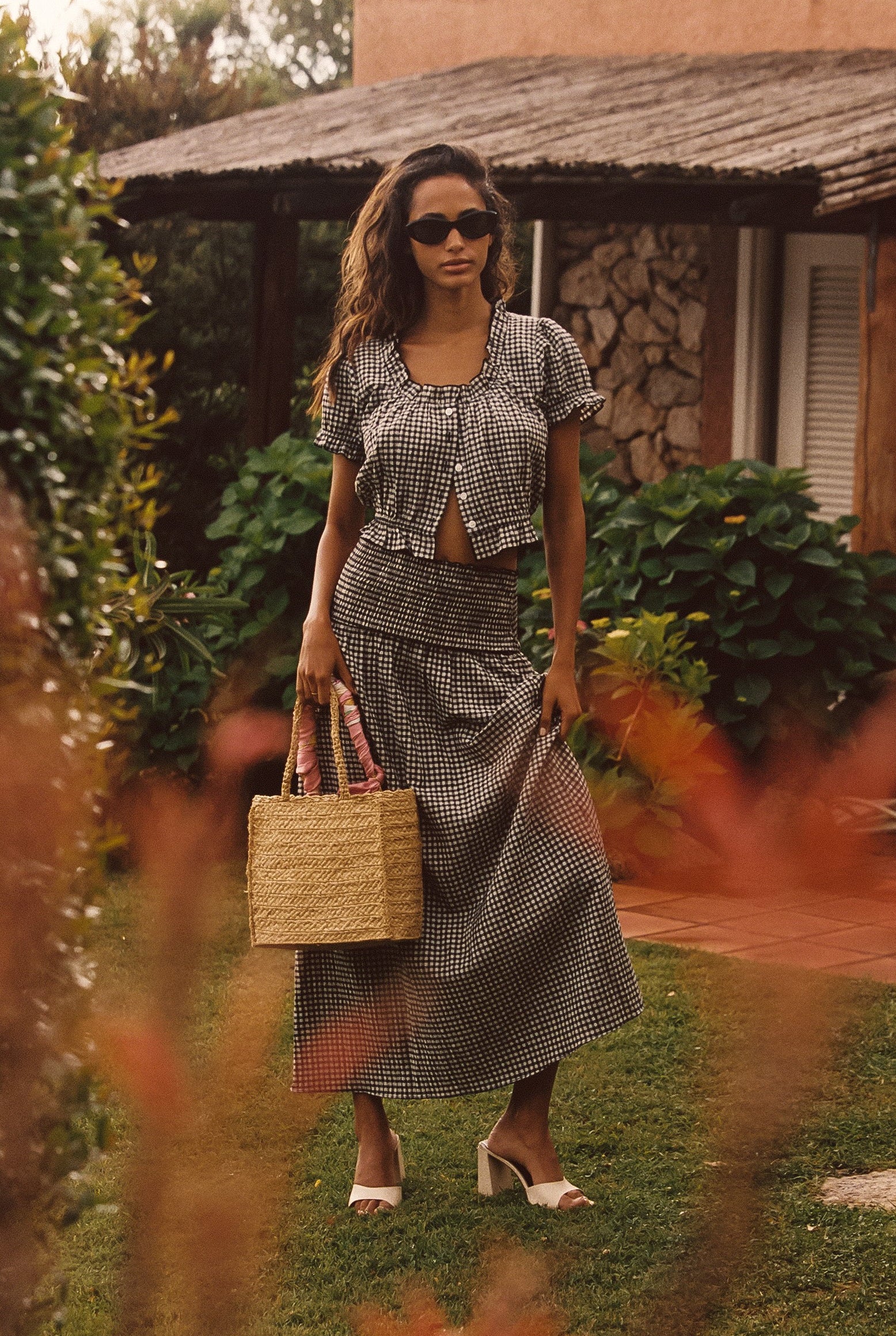 Image of Wren Skirt - Black Gingham