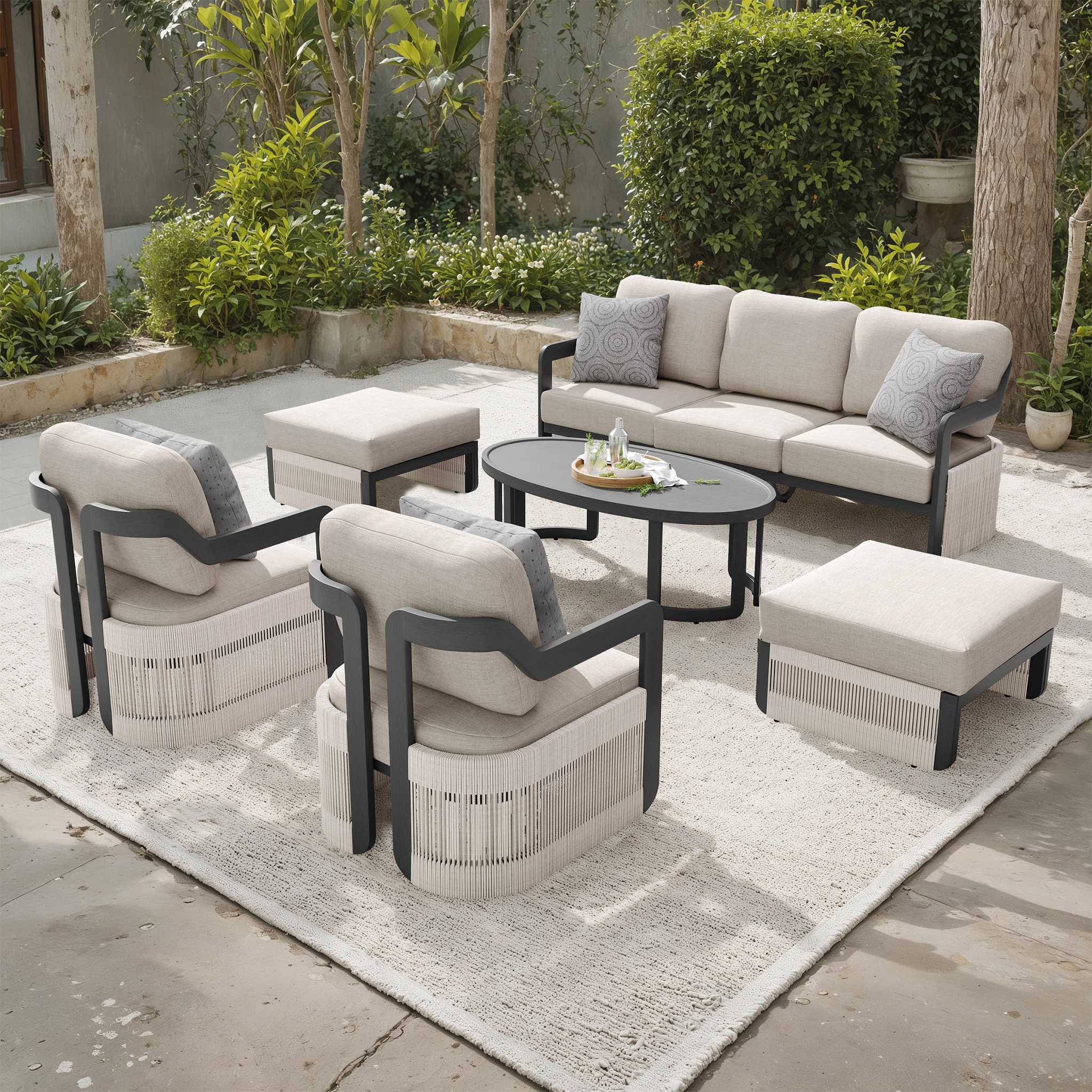 Sirio Malta 6-piece Outdoor Patio Seating Set