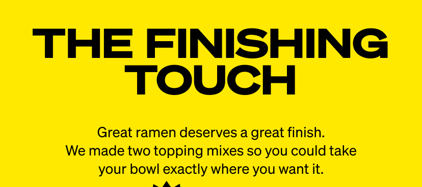 The finishing touch (our topping mix!)