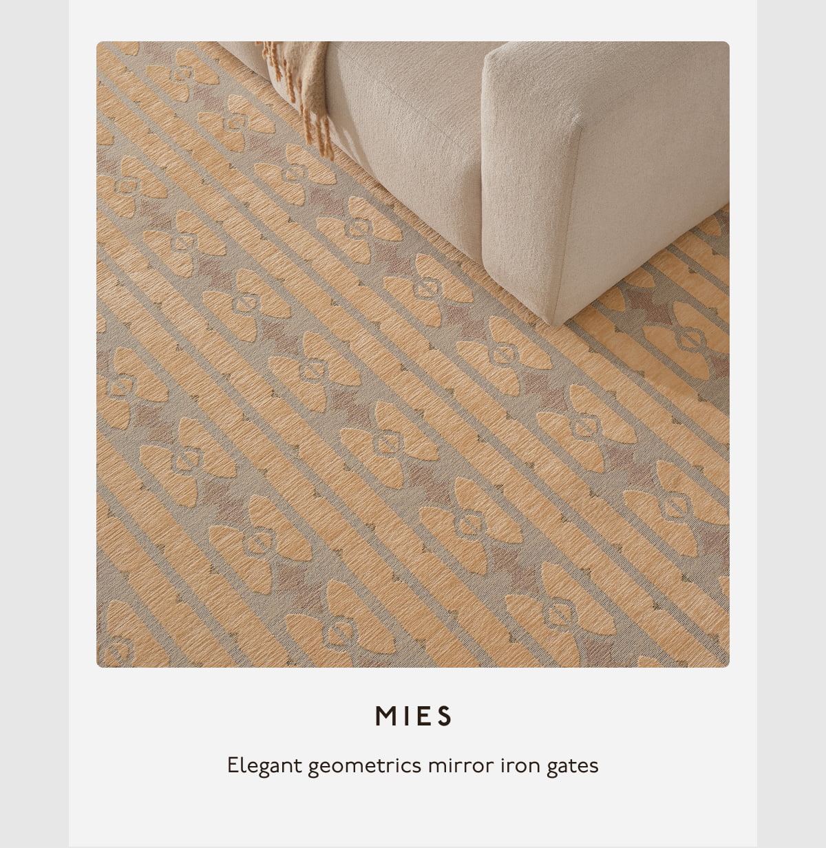 MIES | Elegant geometrics mirror iron gates