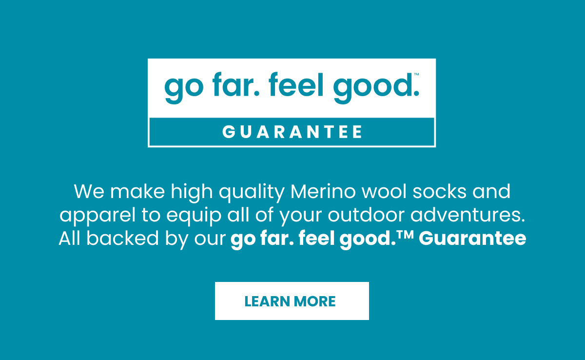 go far. feel good. Guarantee