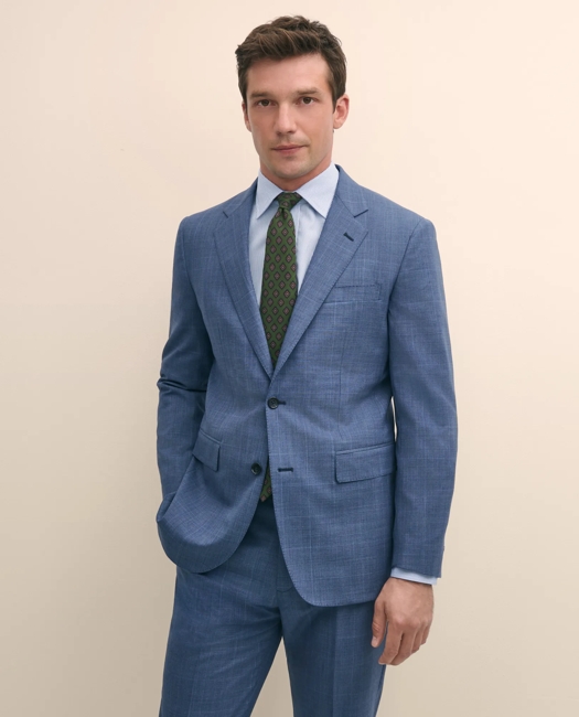 Image of Slim Fit Wool Check 1818 Suit