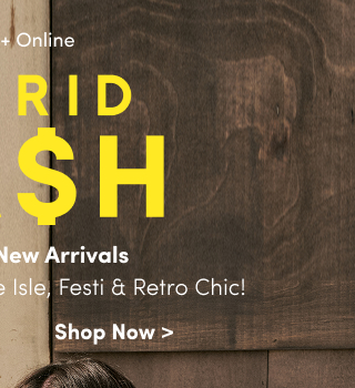 + Huge Combinable Deals | Stack And Save With Torrid Cash! | Starts Now! | In Store + Online | Torrid Cash | Redeem On New Arrivals Including Nightfall, Belle Isle, Festi & Retro Chic! | Shop Now >