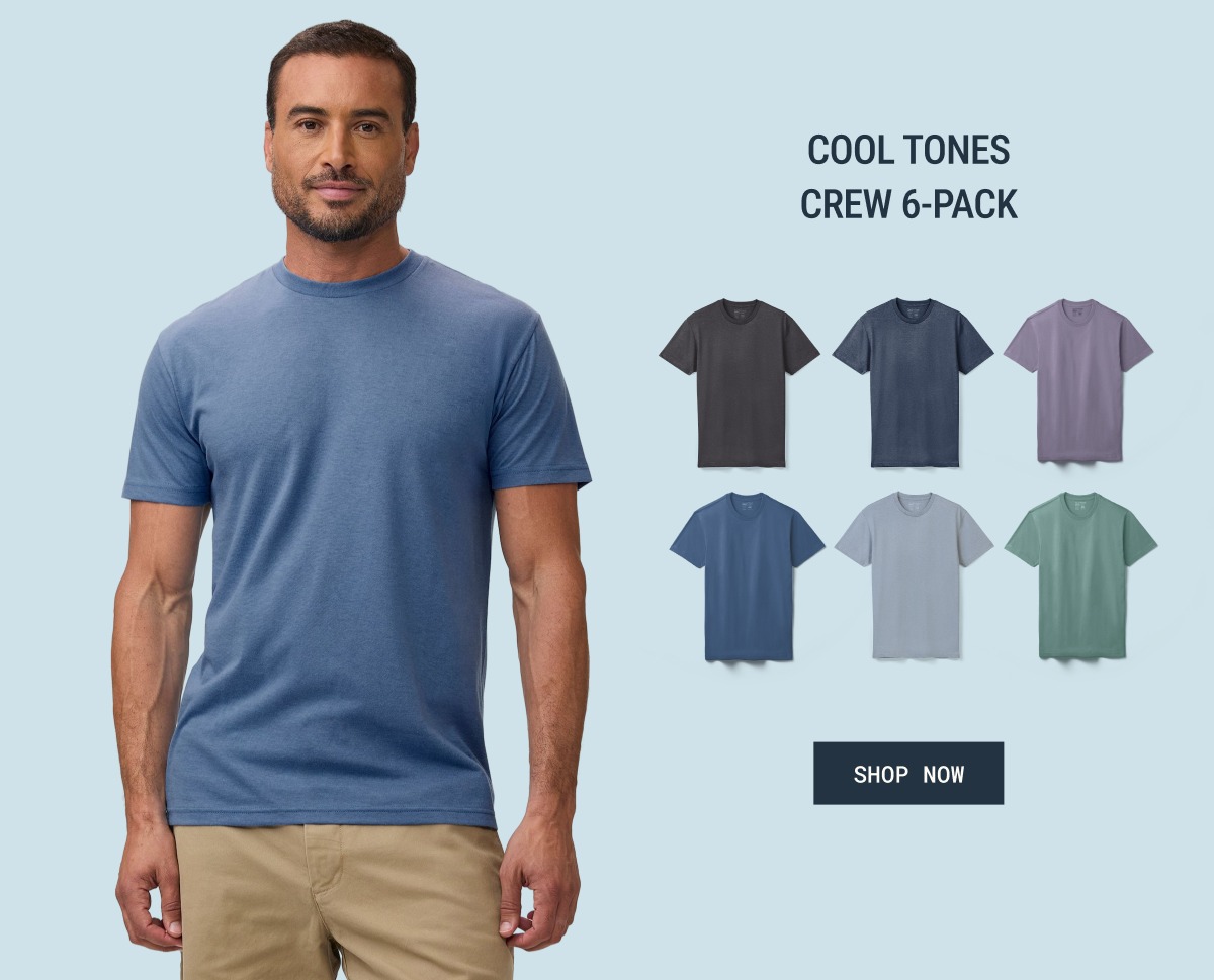 Cool tones crew 6-pack