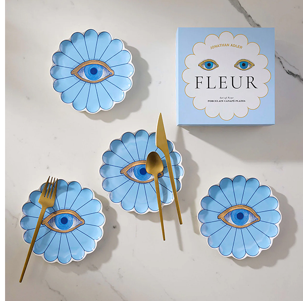 Fleur Small Plate Set