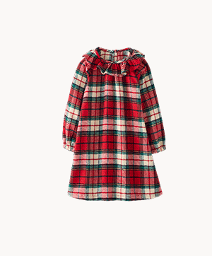 Holiday Flannel Nightgown | Red Holiday Plaid