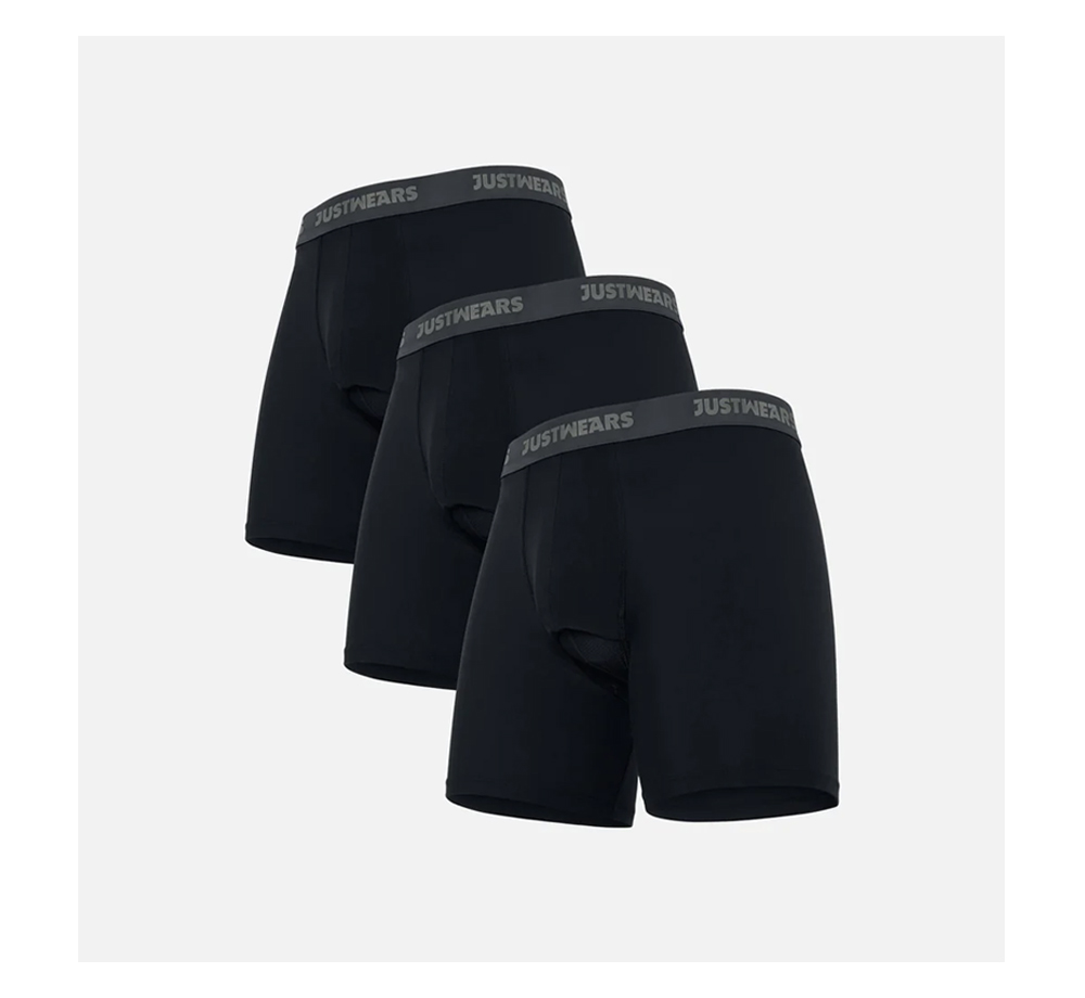 Boxer Briefs Active Black & Grey