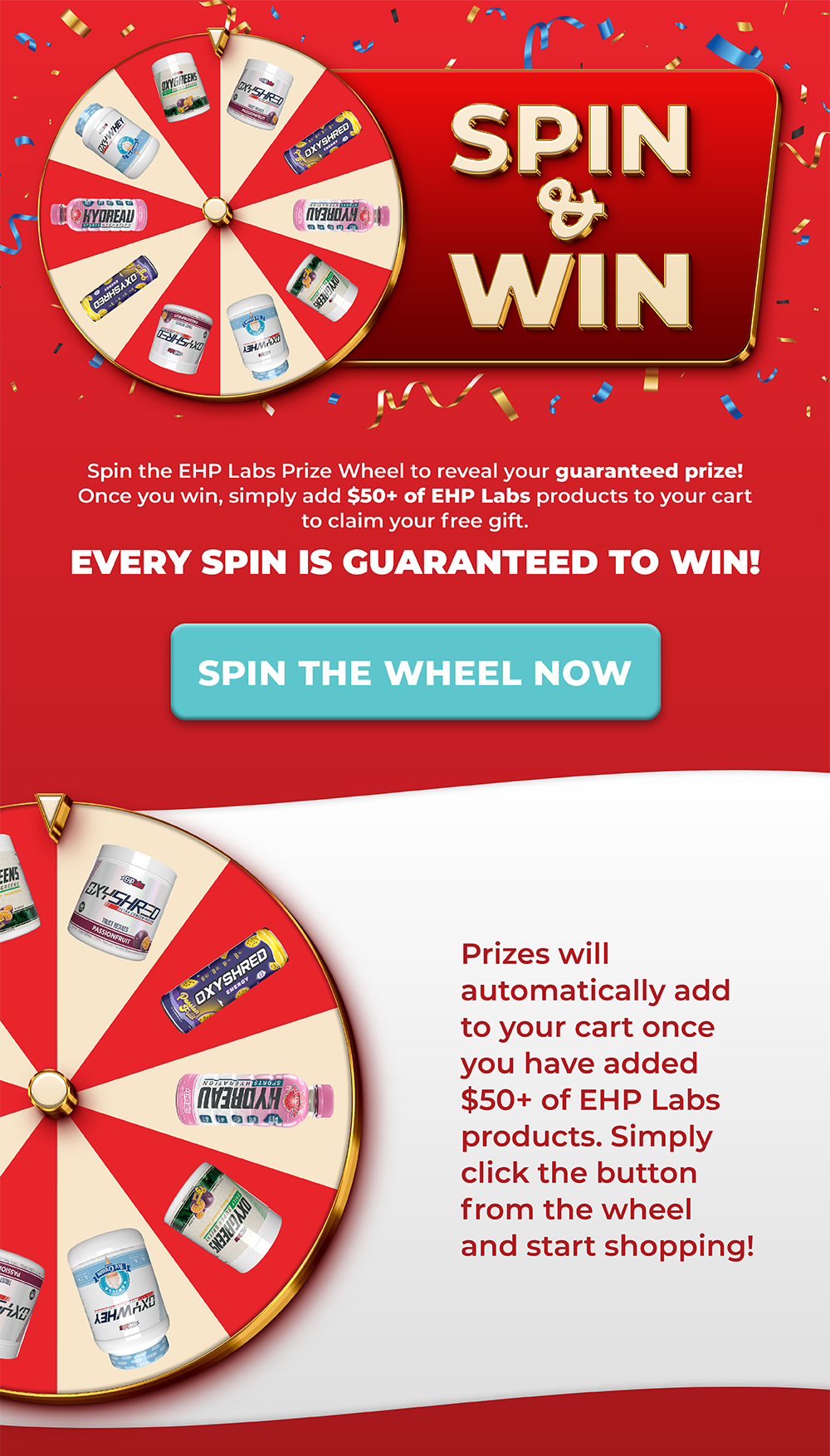 EHP Labs Spin & WIN