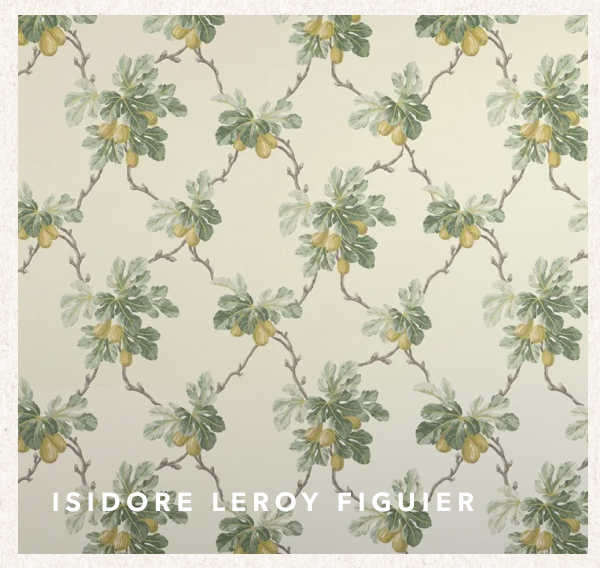 Isidore Leroy Figuier Yellow Orchard Trellis Non Woven Wallpaper