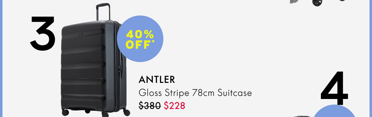 ANTLER Gloss Stripe 78cm Suitcase