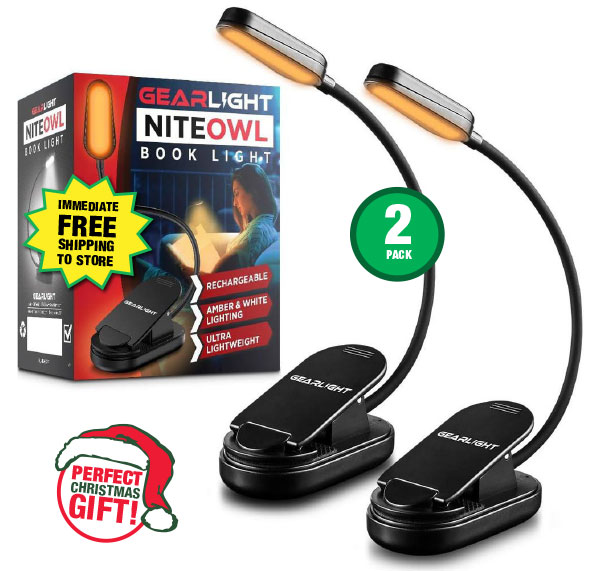 GearLight® NiteOwl Book Light - ONLY $8.98!