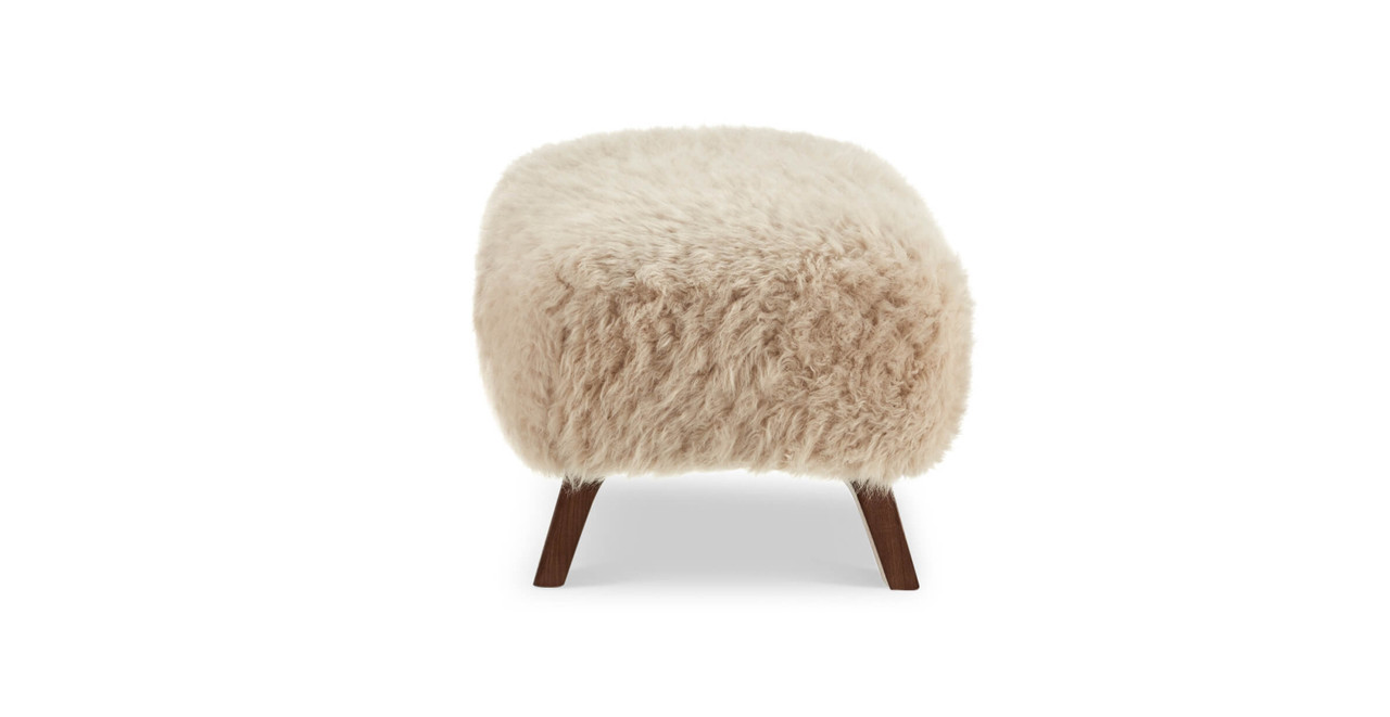 Image of Yeti Sheepskin Ottoman - FINAL SALE