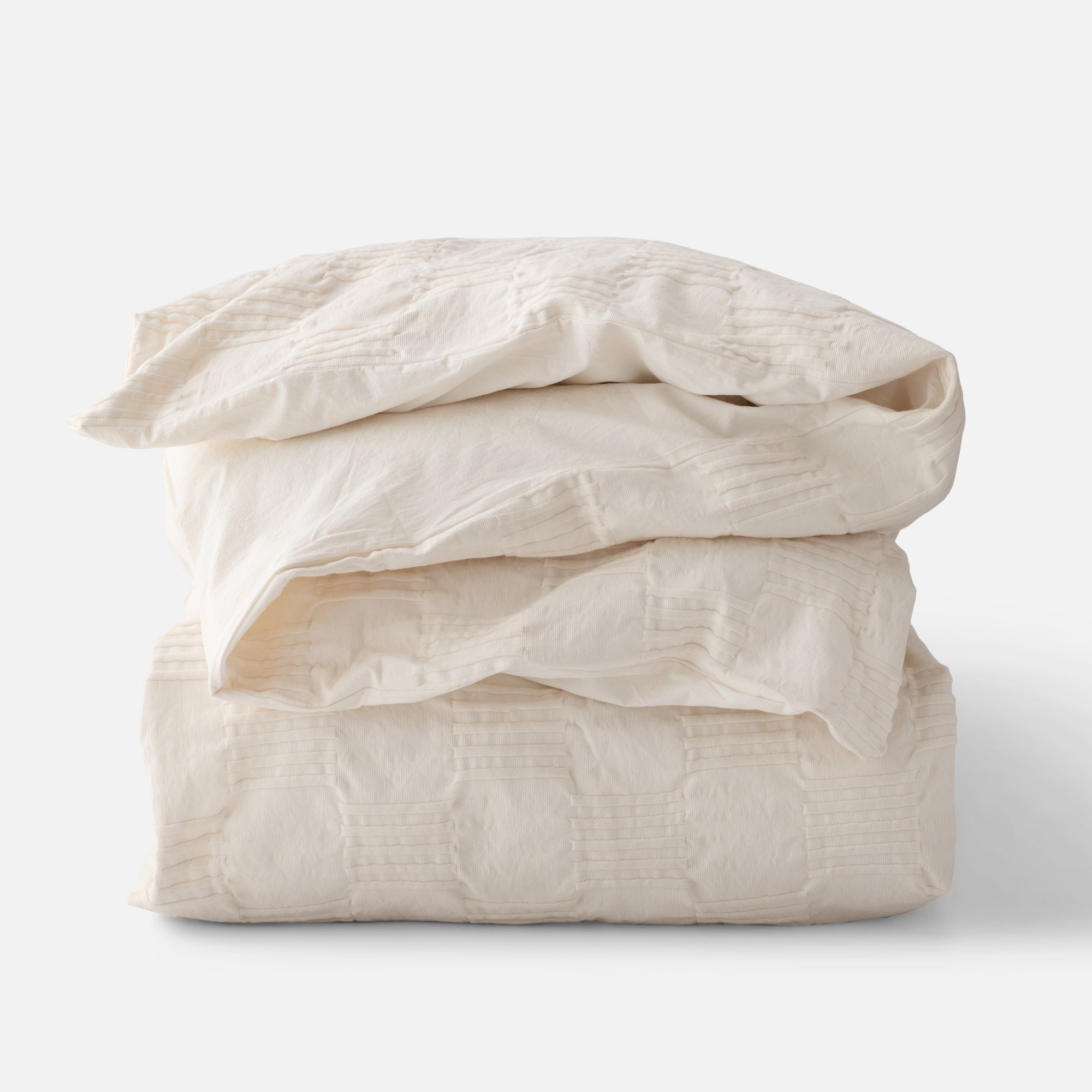 Image of Woven Tally Duvet Cover