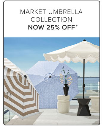 Market Umbrella Collection Now 25% Off*