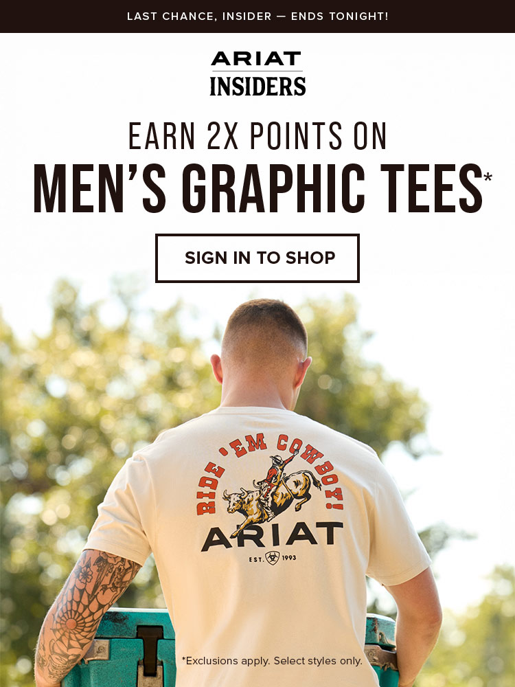 Earn 2x on Men's Graphic Tees. Sign in to Shop